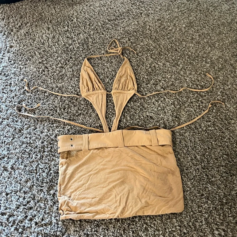 I.AM.GIA Tan Halter Dress - Picture 5 of 6